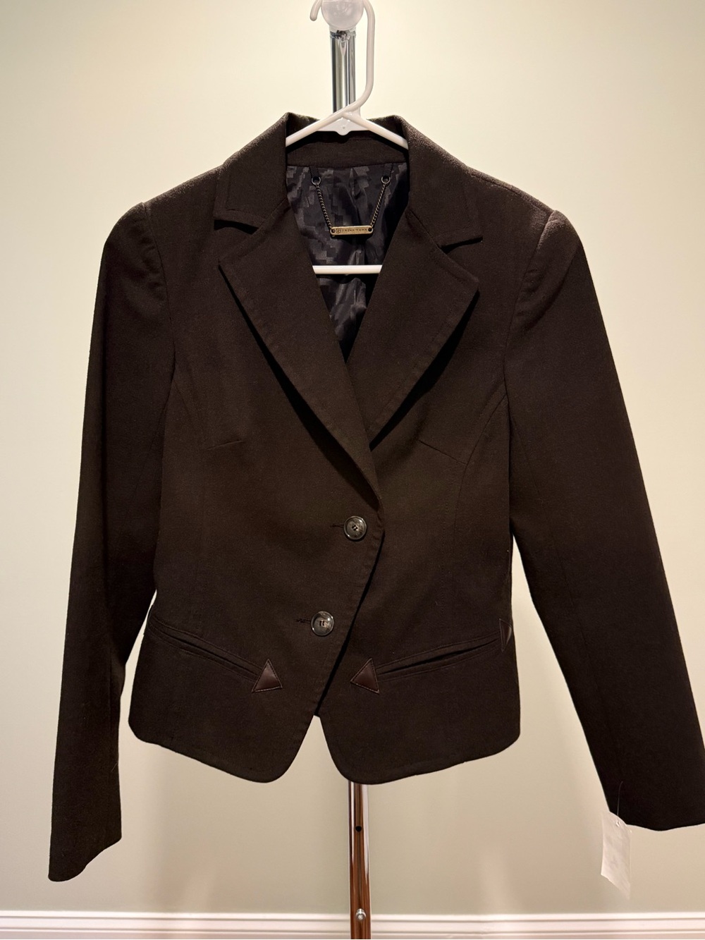 Trina Turk Bark Brown Equestrian Tailored Blazer NWT